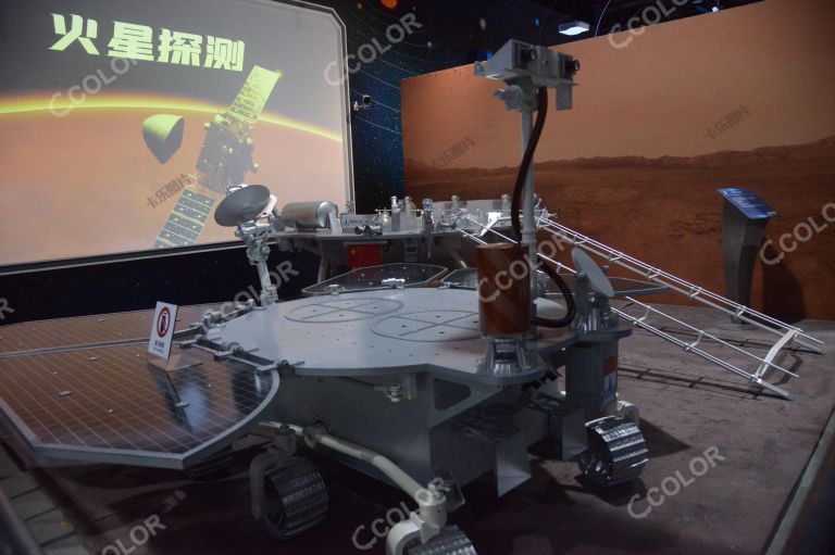 中国科技馆航天成就展，火星车和火星探测