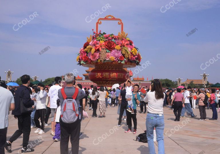 国庆节期间，天安门广场