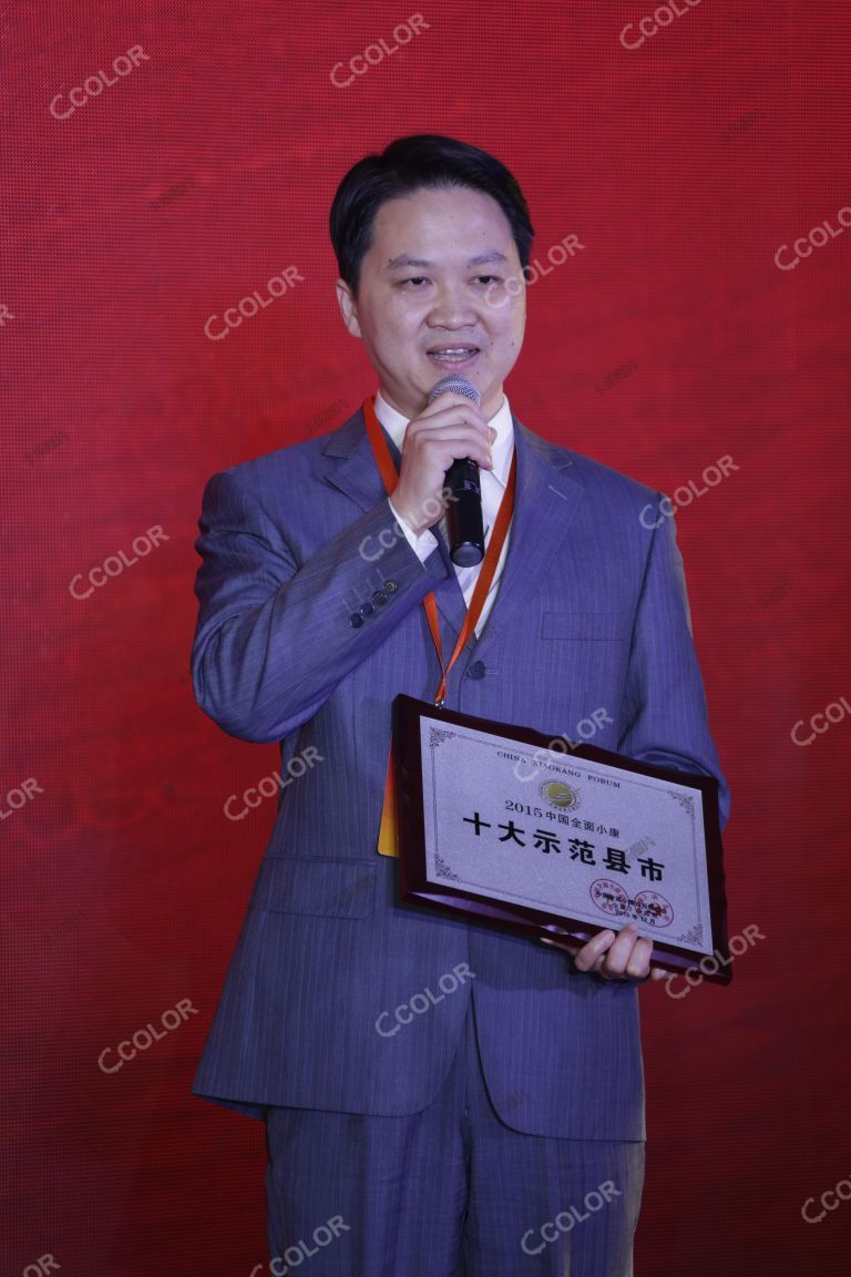 黄建正 时任临安市委常委 2015中国全面小康论坛