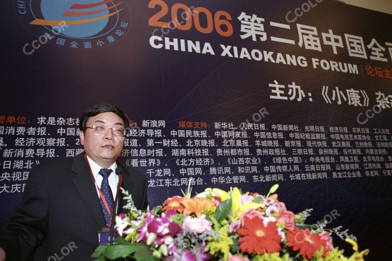 周为民 时任中共中央《学习时报》总编辑 2006全面小康论坛