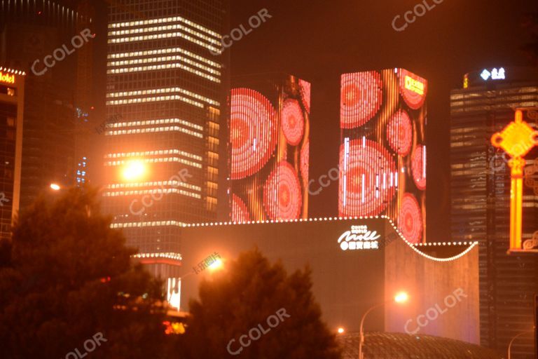 城市类：建国70周年国贸灯光秀