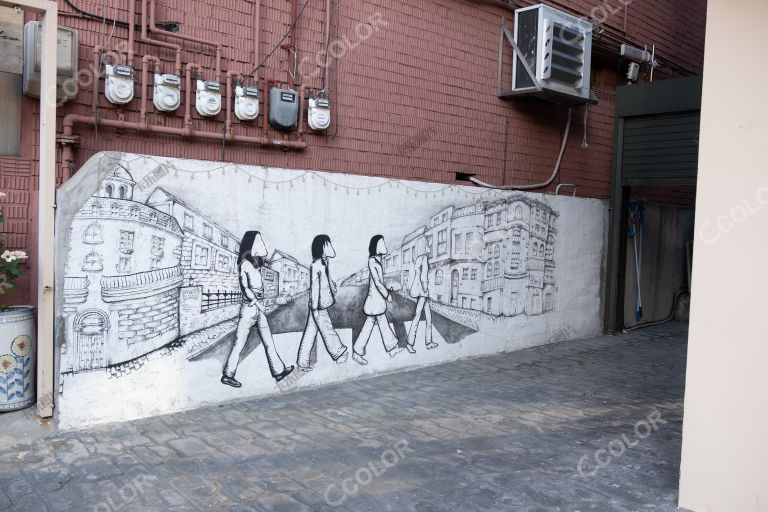 首尔街头墙画