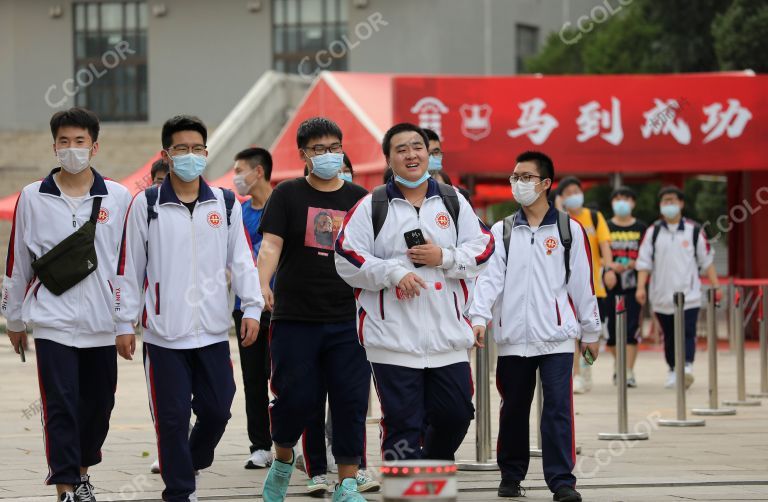 场景类：防疫期的高考，2020年北京市通州区潞河中学考点