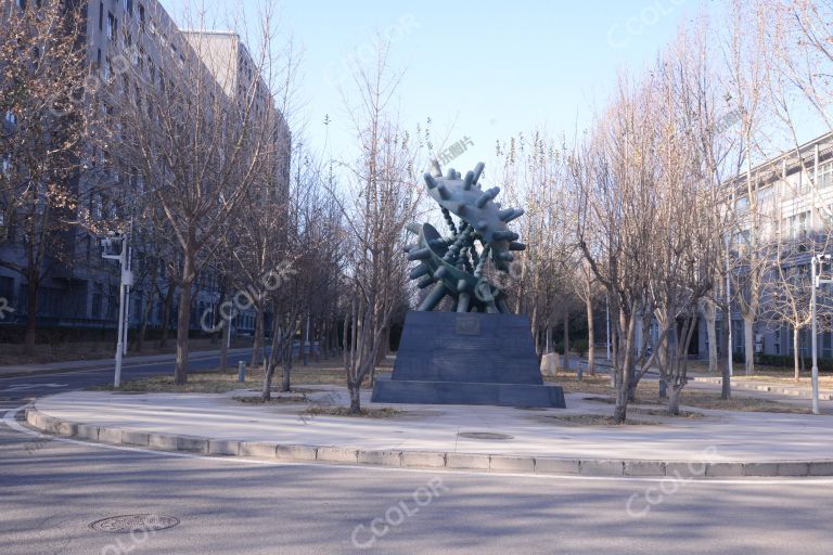 城市雕塑：甲型流感病毒，中国科学院奥运村科技园