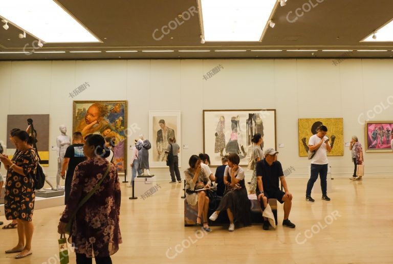 2019中国北京国际美术双年展观展的人