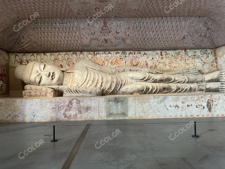 敦煌艺术展-第158窟：卧佛像