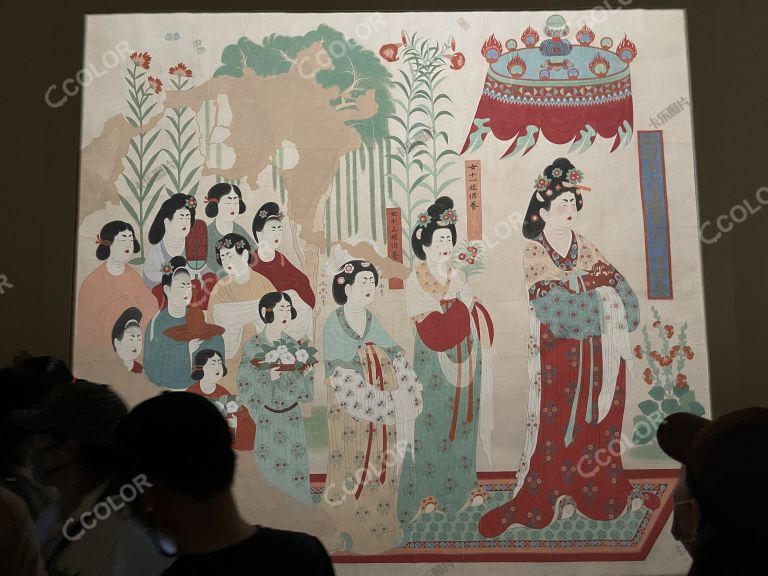 文明的印记：敦煌艺术大展内的壁画