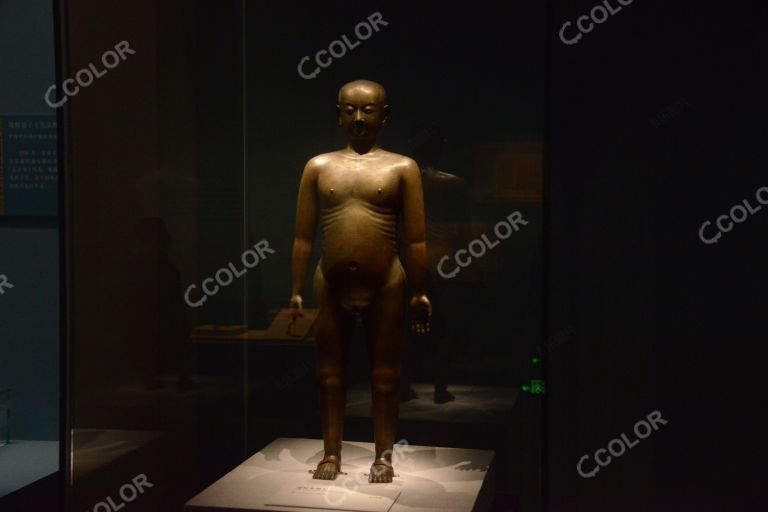 清代针灸铜人，国家博物馆中医药文化展