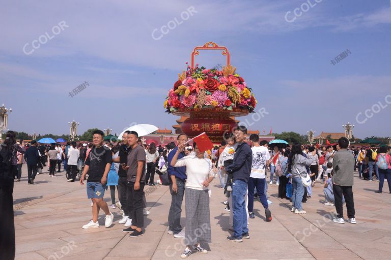 天安门广场，2023年国庆节