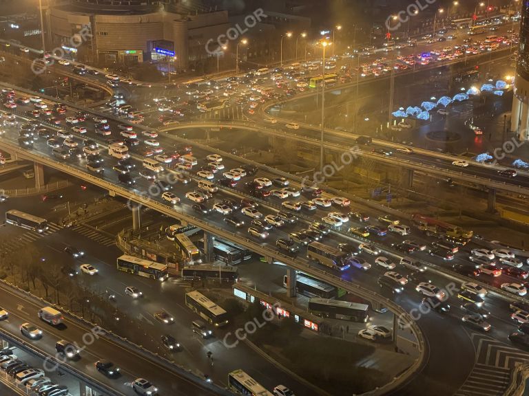 北京国贸晚高峰堵车现状