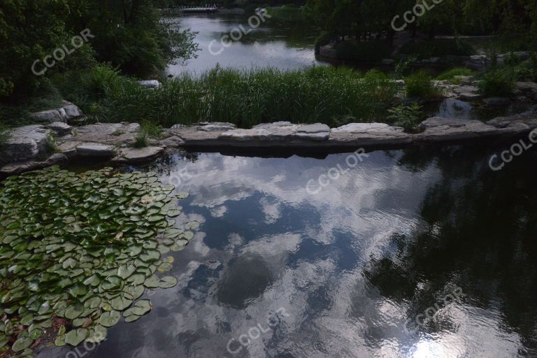 夏季风光，湖光山色