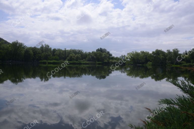 夏季风光，湖光山色